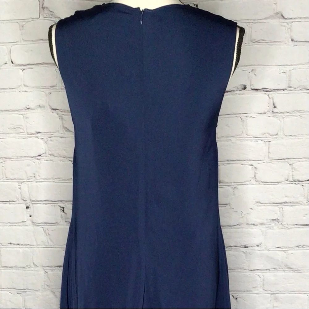 Veiled Collection Navy Blue Eva Essential Sleeveless Midi Dress Medium NWT